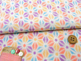 Asanoha-Star Flowers - White/Lavender/Blue (Length) 1=0.25yard