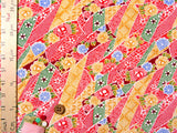 Kanoko Dots Patchworks on Red (Length) 1=0.25yard