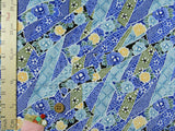 Kanoko Dots Patchworks on Blue (Length) 1=0.25yard