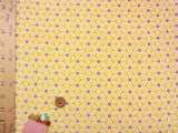 Asanoha Star Kaleidoscope Pattern - Mustard Yellow (Length) 1=0.25yard