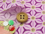Asanoha Star Kaleidoscope Pattern - Purple (Length) 1=0.25yard
