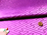 Jacquard Sayagata Pattern in Purple (Length) 1=0.25yard