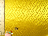 Jacquard Sayagata Pattern in Yellow (Length) 1=0.25yard