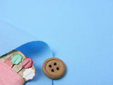 Polyester Woolly Solid - Light Blue (Length) 1=0.25yard