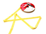 Japanese 3/5in Ribbon: Dots - Yellow (Quantity) 1=1yard