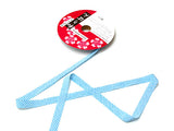 Japanese 3/5in Ribbon: Dots - Blue (Quantity) 1=1yard