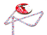 Japanese 3/5in Ribbon: Cherry Blossoms - Blue (Quantity) 1=1yard