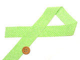 Japanese 1.2in Ribbon: Dots - Yellow-Green (Quantity) 1=1yard