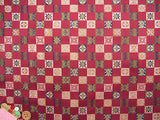 Nishijin-ori Silk Brocade Treasures in Squares (Length) 1=0.25yard