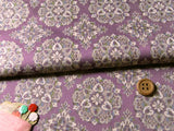 Nishijin-ori Silk Brocade Imaginative Floral - Light Purple (Length) 1=0.25yard