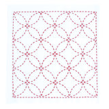 Easy Sashiko Kit Dish Towel - Shippo Joints