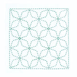 Easy Sashiko Kit Dish Towel - Squarish Shippo