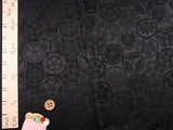 Jacquard Japanese Crests in Black (Length) 1=0.25yard