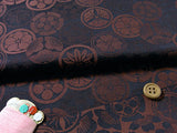 Jacquard Japanese Crests in Brick (Length) 1=0.25yard