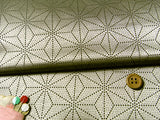 Jacquard Dotted Asanoha Star Pattern - Gold (Length) 1=0.25yard