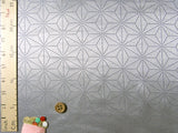 Jacquard Dotted Asanoha Star Pattern - Silver (Length) 1=0.25yard