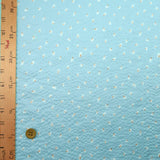 Light Cotton - Subtle Square Pattern Sky Blue (Length) 1=0.25yard