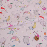 Cotton – Dreaming Cats, White (Length) 1＝0.25yard
