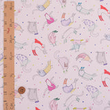 Cotton – Dreaming Cats, White (Length) 1＝0.25yard