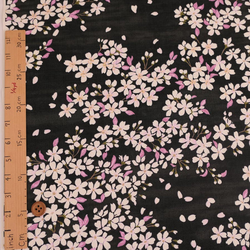Sakura Sky - Black (Length) 1＝0.25yard