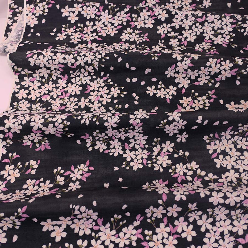 Sakura Sky - Black (Length) 1＝0.25yard