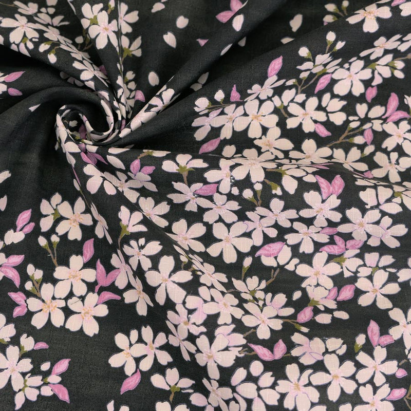 Sakura Sky - Black (Length) 1＝0.25yard