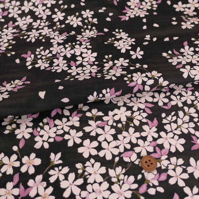 Sakura Sky - Black (Length) 1＝0.25yard