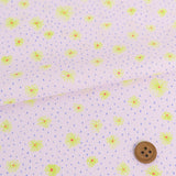 Hand-Drawn Style Floral - Yellow Flowers (Length) 1=0.25yard