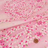 Cherry Blossom Stream - Pink (Length) 1＝0.25yard