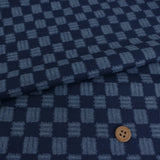 Japanese Ikat-Style Kasuri Checker (Length) 1=0.25yard