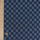 Japanese Ikat-Style Kasuri Checker (Length) 1=0.25yard