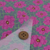 Cotton - Scattered Flower Lattice Pattern - Pink (Length) 1=0.25yard