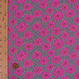 Cotton - Scattered Flower Lattice Pattern - Pink (Length) 1=0.25yard