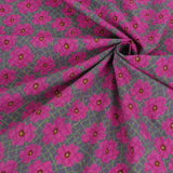 Cotton - Scattered Flower Lattice Pattern - Pink (Length) 1=0.25yard