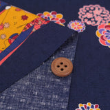 Maiko Girls on a Walk - Navy (Length) 1＝0.25yard