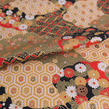 Patterned Clouds Fusion - Black (Length) 1＝0.25yard