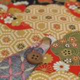 Patterned Clouds Fusion - Black (Length) 1＝0.25yard