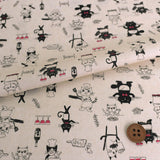Cotton – Cat Restaurant, Ivory (Length) 1＝0.25yard