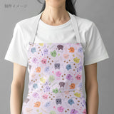 Cotton – Colorful Cat Faces, White (Length) 1＝0.25yard