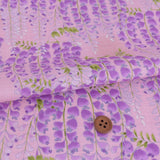 Wisteria Blossom Cotton Fabric – Pink (Length) 1＝0.25yard