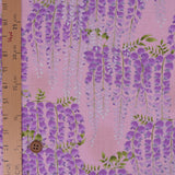 Wisteria Blossom Cotton Fabric – Pink (Length) 1＝0.25yard