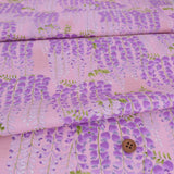 Wisteria Blossom Cotton Fabric – Pink (Length) 1＝0.25yard