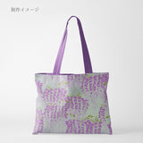 Wisteria Blossom Cotton Fabric – Mint Green (Length) 1＝0.25yard