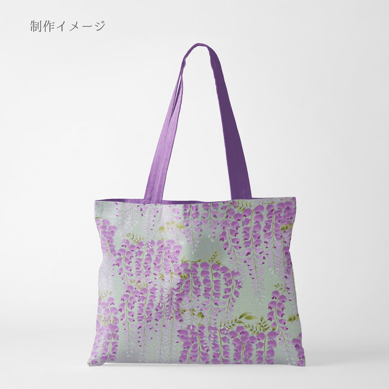 Wisteria Blossom Cotton Fabric – Mint Green (Length) 1＝0.25yard