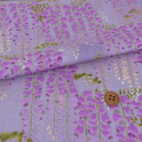 Wisteria Blossom Cotton Fabric – Lavender (Length) 1＝0.25yard