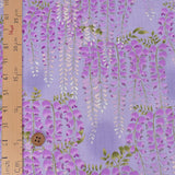 Wisteria Blossom Cotton Fabric – Lavender (Length) 1＝0.25yard