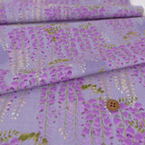 Wisteria Blossom Cotton Fabric – Lavender (Length) 1＝0.25yard