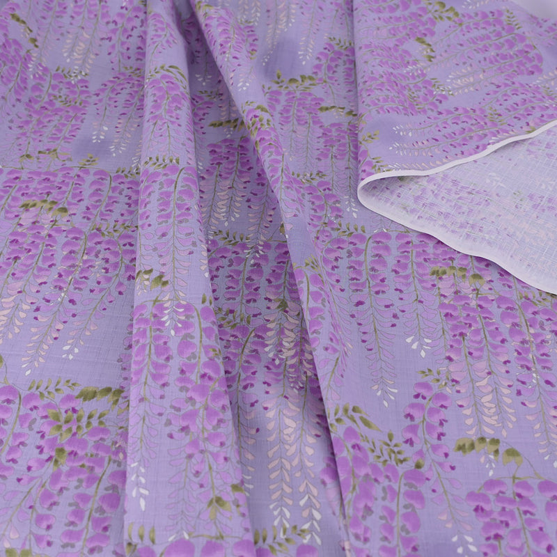 Wisteria Blossom Cotton Fabric – Lavender (Length) 1＝0.25yard