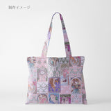 Cotton – Mucha-Inspired Cat Print, Pink Tones (Length) 1＝0.25yard