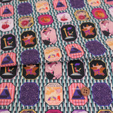 Cotton – Japanese Retro Modern Framed Art, Dark Teal (Length) 1＝0.25yard
